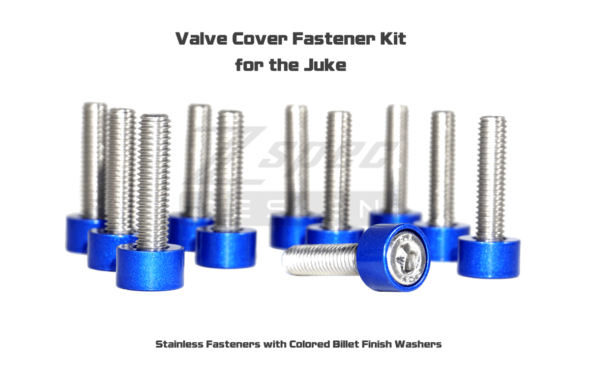 ZSPEC Valve Cover Fastener Kit for '11-17 Nissan Juke, Stainless/Billet, Dress Up Bolt Stainless Steel SUS304 Silver Socket Cap Head FHSC SHSC Hardware Red Black Silver Gold Purple Gunmetal Neochrome