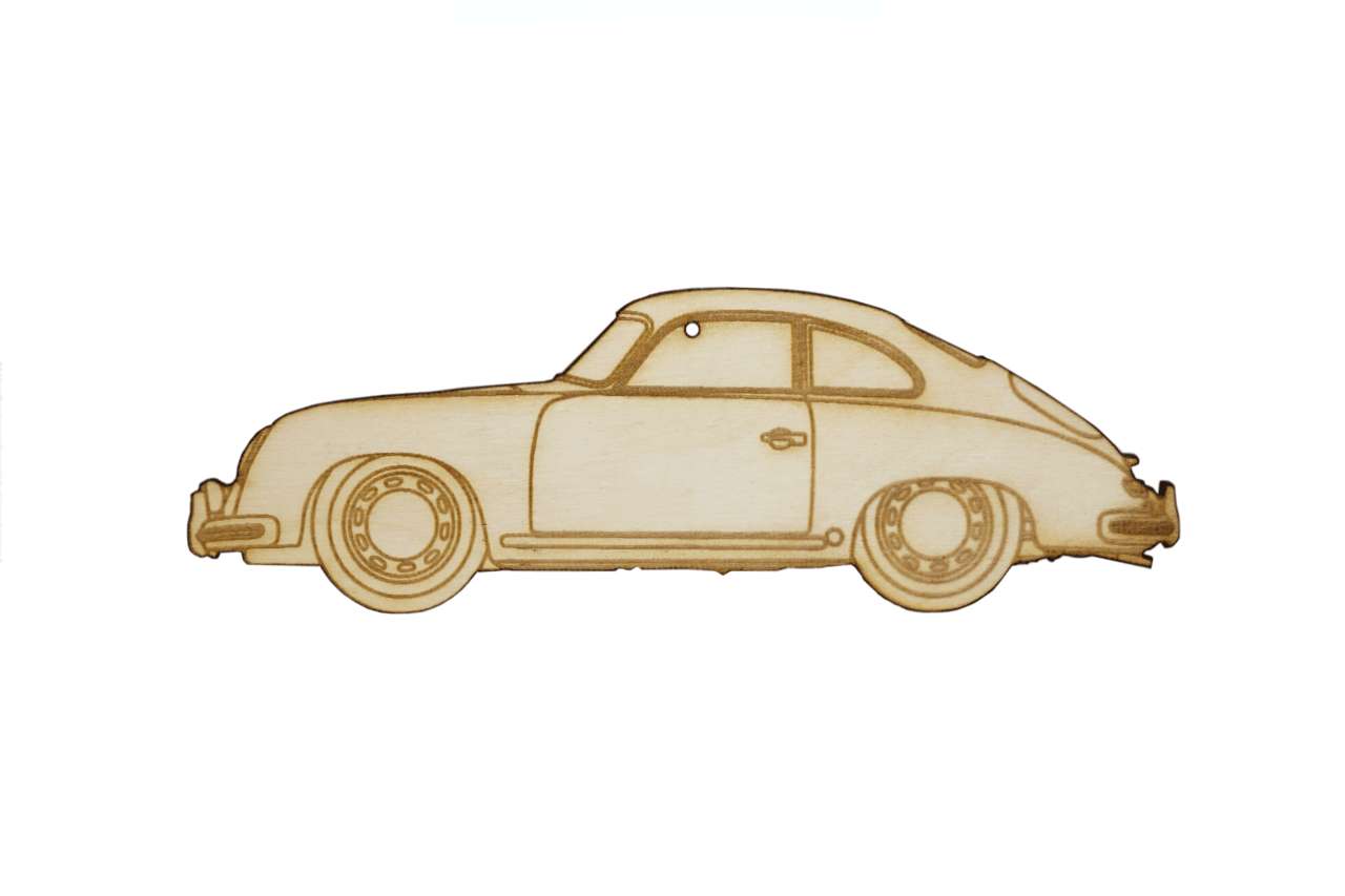 ZSPEC Laser-Engraved Wood Ornament, Style: Porsche Classic 356, Birch - ZSPEC Design LLC - Holiday Ornaments - 356, holiday, lifestyle, ornament, porsche - zspecdesign.com