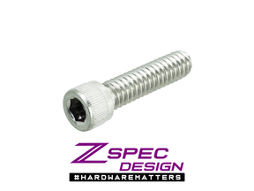 1/4" x 20 Socket-Cap SHSC Fasteners, Stainless, 10-Pack - ZSPEC Design LLC - Hardware Fasteners - 1/4, 10-pack, Dress Up Bolt, sae, SHSC, Stainless -