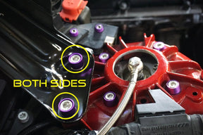 ZSPEC Front Strut Brace Fasteners for '20+ Toyota Supra MKV GR A90, Stainless/Billet SUS304 Dress Up Bolts Fasteners Washers Red Blue Purple Gold Burned Black
