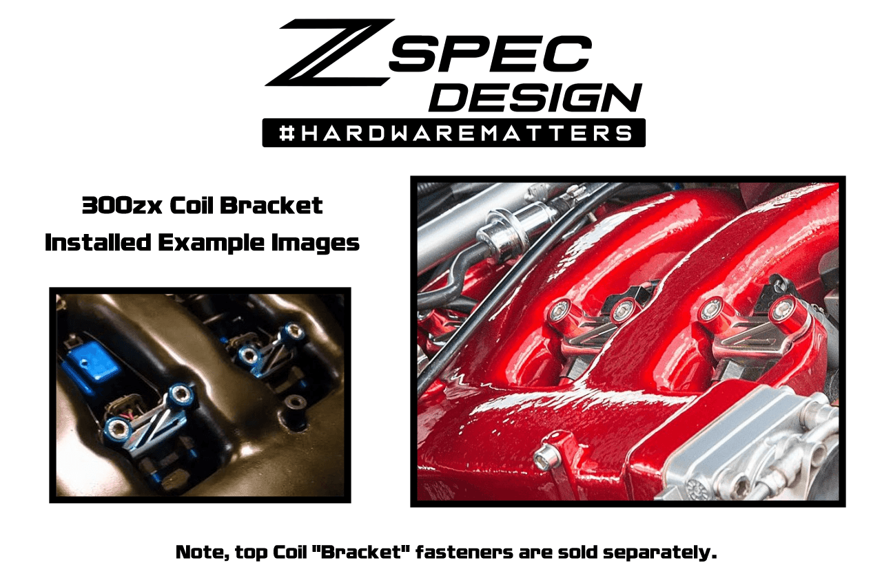 ZSPEC Coil Bracket Kit w/"Z" Cut-Out for Nissan Z32 300zx, Stainless - ZSPEC Design LLC - Hardware Fasteners - 300zx, accessory, bracket kit, coil, nissan, stainless, z32 - zspecdesign.com