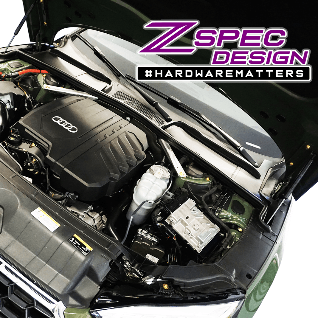 ZSPEC "Stage 1" Dress Up Bolts® Fastener Kit for '18-23+ Audi A5 8W6 2.0L, Titanium - ZSPEC Design LLC - Hardware Fasteners - 8w6, a5, a5 8w6, audi, Fastener Kit, stage 1 - zspecdesign.com