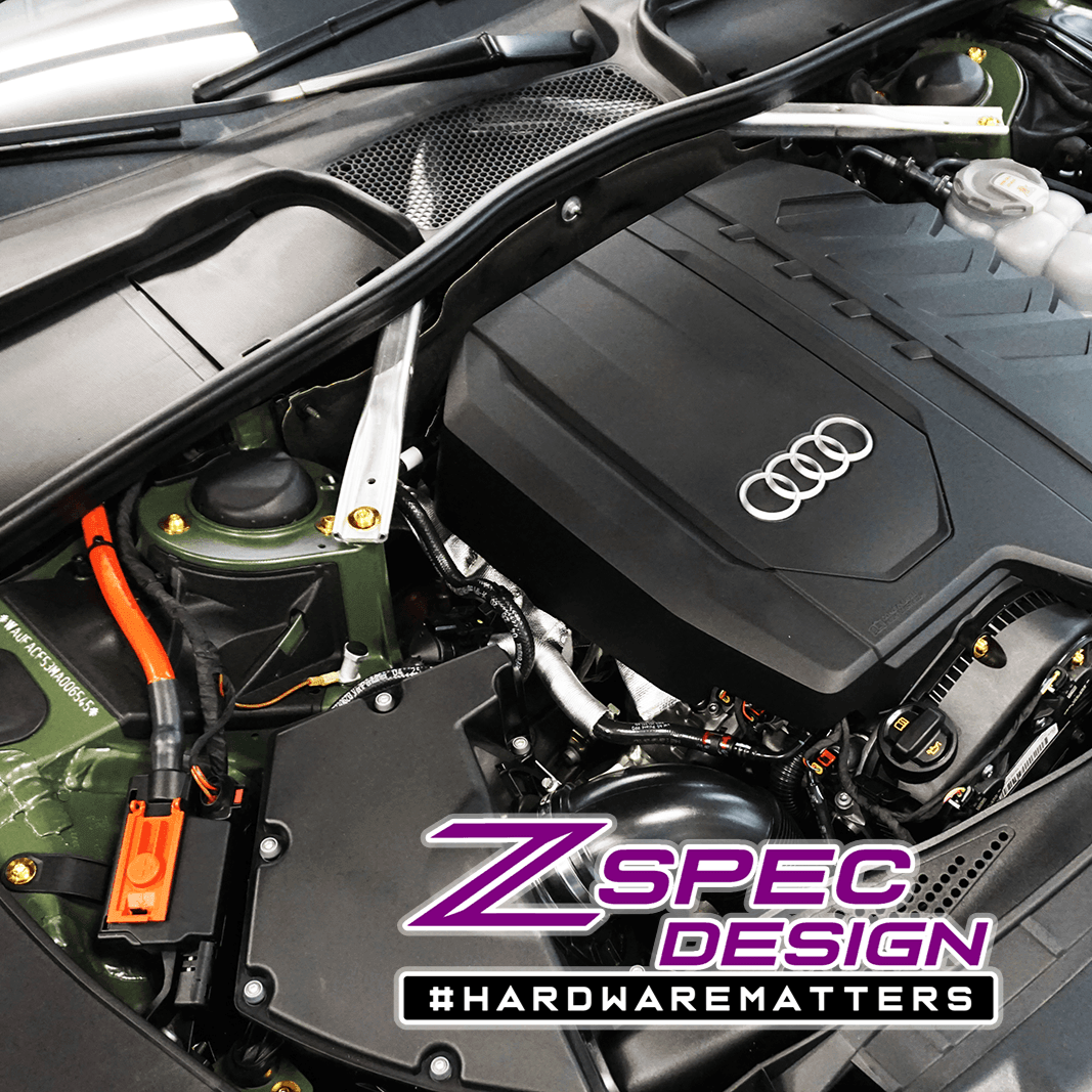 ZSPEC "Stage 2" Dress Up Bolts® Fastener Kit for '18-23+ Audi A5 8W6 2.0L, Titanium - ZSPEC Design LLC - Hardware Fasteners - 8w6, a5, a5 8w6, audi, Fastener Kit, stage 2 - zspecdesign.com