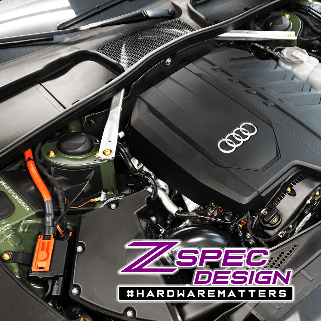 ZSPEC "Stage 1" Dress Up Bolts® Fastener Kit for '18-23+ Audi A5 8W6 2.0L, Titanium - ZSPEC Design LLC - Hardware Fasteners - 8w6, a5, a5 8w6, audi, Fastener Kit, stage 1 - zspecdesign.com