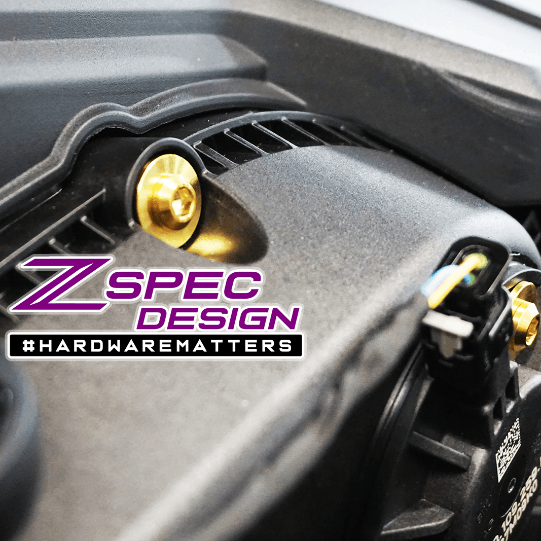 ZSPEC "Stage 1" Dress Up Bolts® Fastener Kit for '18-23+ Audi A5 8W6 2.0L, Titanium - ZSPEC Design LLC - Hardware Fasteners - 8w6, a5, a5 8w6, audi, Fastener Kit, stage 1 - zspecdesign.com
