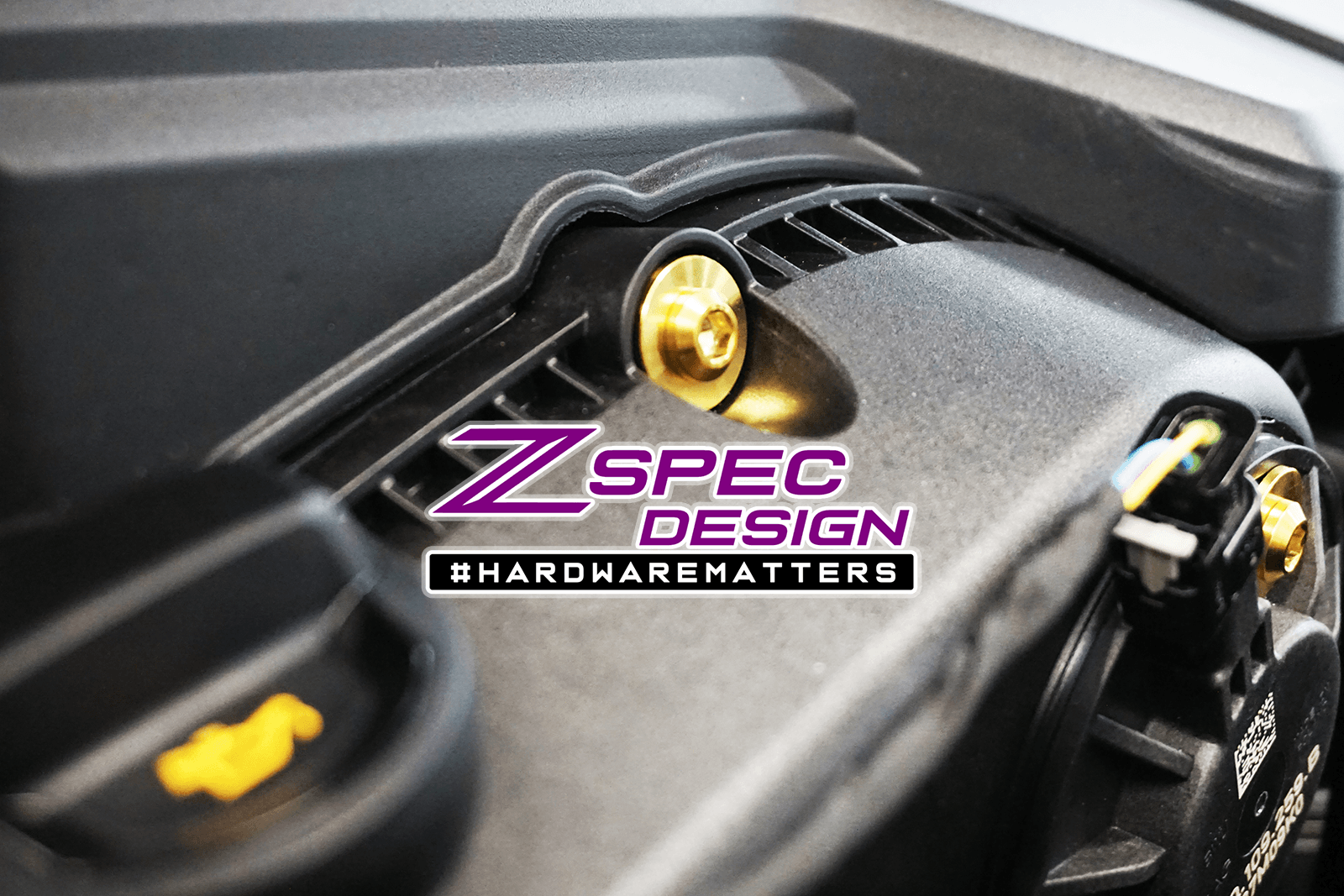 ZSPEC "Stage 1" Dress Up Bolts® Fastener Kit for '18-23+ Audi A5 8W6 2.0L, Titanium Hardware Fasteners ZSPEC Design LLC.