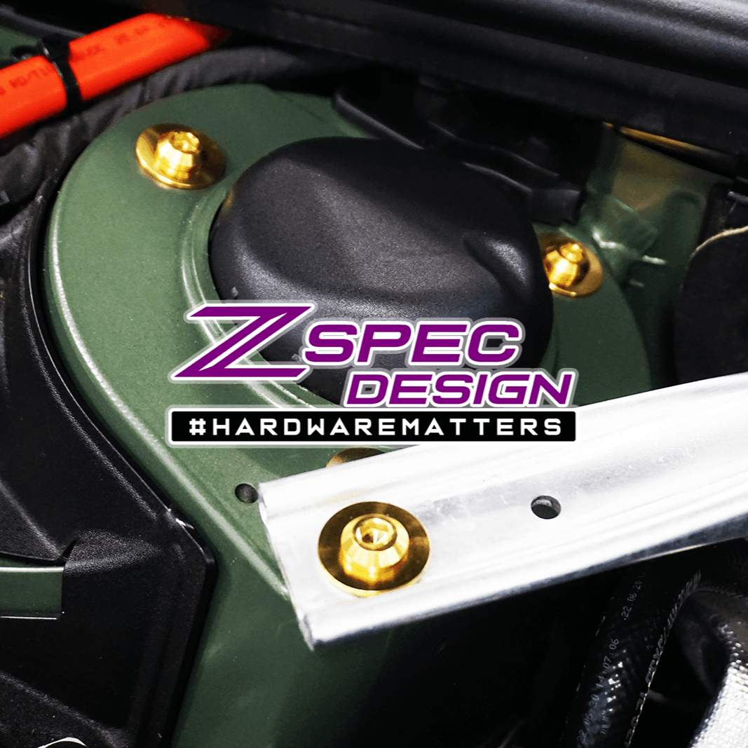 ZSPEC "Stage 2" Dress Up Bolts® Fastener Kit for '18-23+ Audi A5 8W6 2.0L, Titanium - ZSPEC Design LLC - Hardware Fasteners - 8w6, a5, a5 8w6, audi, Fastener Kit, stage 2 - zspecdesign.com