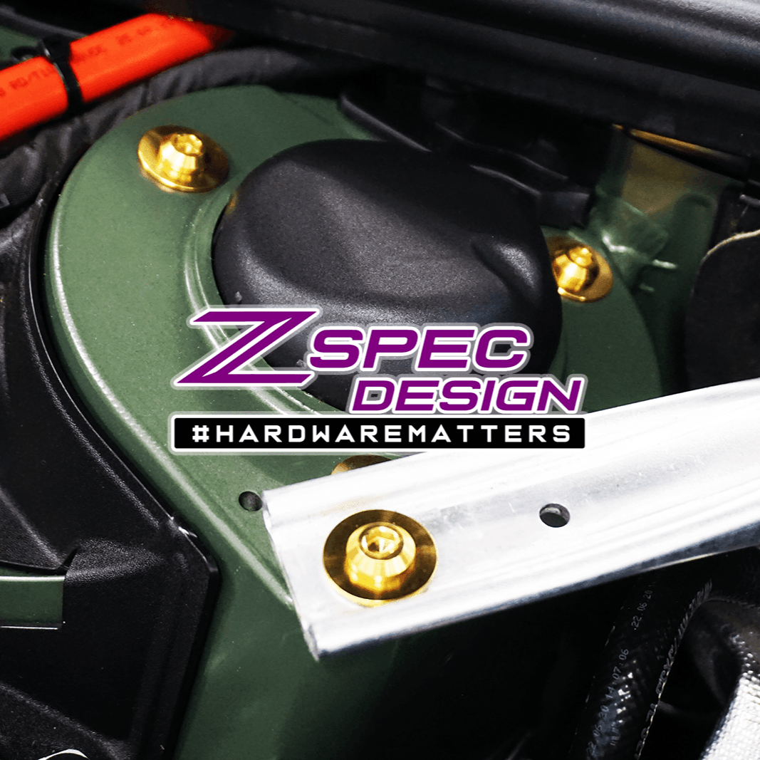 ZSPEC "Stage 1" Dress Up Bolts® Fastener Kit for '18-23+ Audi A5 8W6 2.0L, Titanium - ZSPEC Design LLC - Hardware Fasteners - 8w6, a5, a5 8w6, audi, Fastener Kit, stage 1 - zspecdesign.com