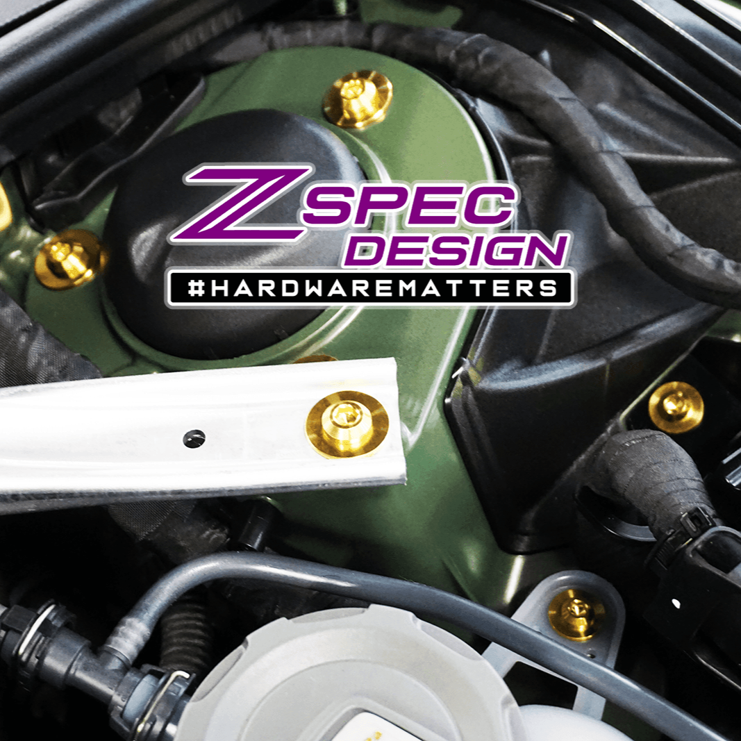 ZSPEC "Stage 2" Dress Up Bolts® Fastener Kit for '18-23+ Audi A5 8W6 2.0L, Titanium - ZSPEC Design LLC - Hardware Fasteners - 8w6, a5, a5 8w6, audi, Fastener Kit, stage 2 - zspecdesign.com