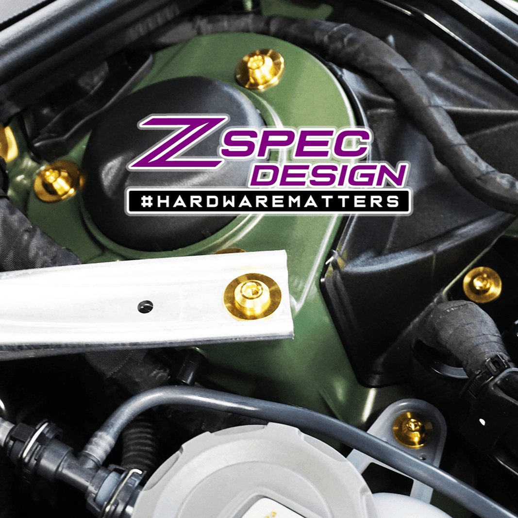 ZSPEC "Stage 1" Dress Up Bolts® Fastener Kit for '18-23+ Audi A5 8W6 2.0L, Titanium - ZSPEC Design LLC - Hardware Fasteners - 8w6, a5, a5 8w6, audi, Fastener Kit, stage 1 - zspecdesign.com