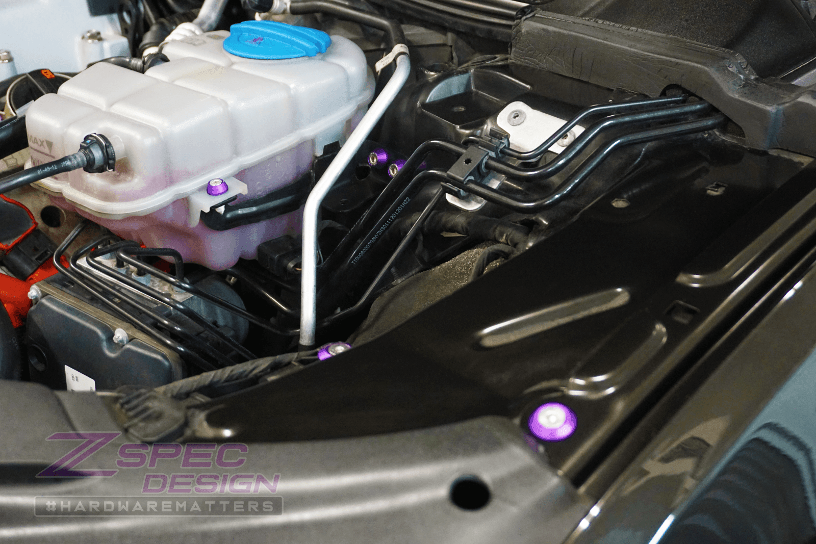 ZSPEC "Stage 1" Dress Up Bolts® Fastener Kit for '12-18 Audi A7 4G8 3.0L, Stainless & Billet - ZSPEC Design LLC - Hardware Fasteners - 4g8, a7, a7 4g8, audi, Fastener Kit, stage 1 - zspecdesign.com