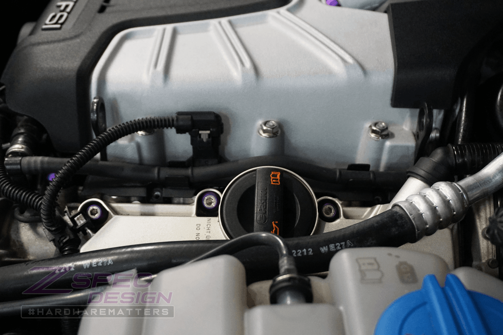 ZSPEC "Stage 3" Dress Up Bolts® Fastener Kit for '12-18 Audi A7 4G8 3.0L, Stainless & Billet - ZSPEC Design LLC - Hardware Fasteners - 4g8, a7, a7 4g8, audi, Fastener Kit, stage 3 - zspecdesign.com