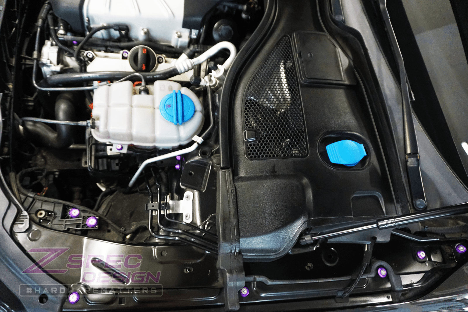 ZSPEC "Stage 3" Dress Up Bolts® Fastener Kit for '12-18 Audi A7 4G8 3.0L, Stainless & Billet - ZSPEC Design LLC - Hardware Fasteners - 4g8, a7, a7 4g8, audi, Fastener Kit, stage 3 - zspecdesign.com