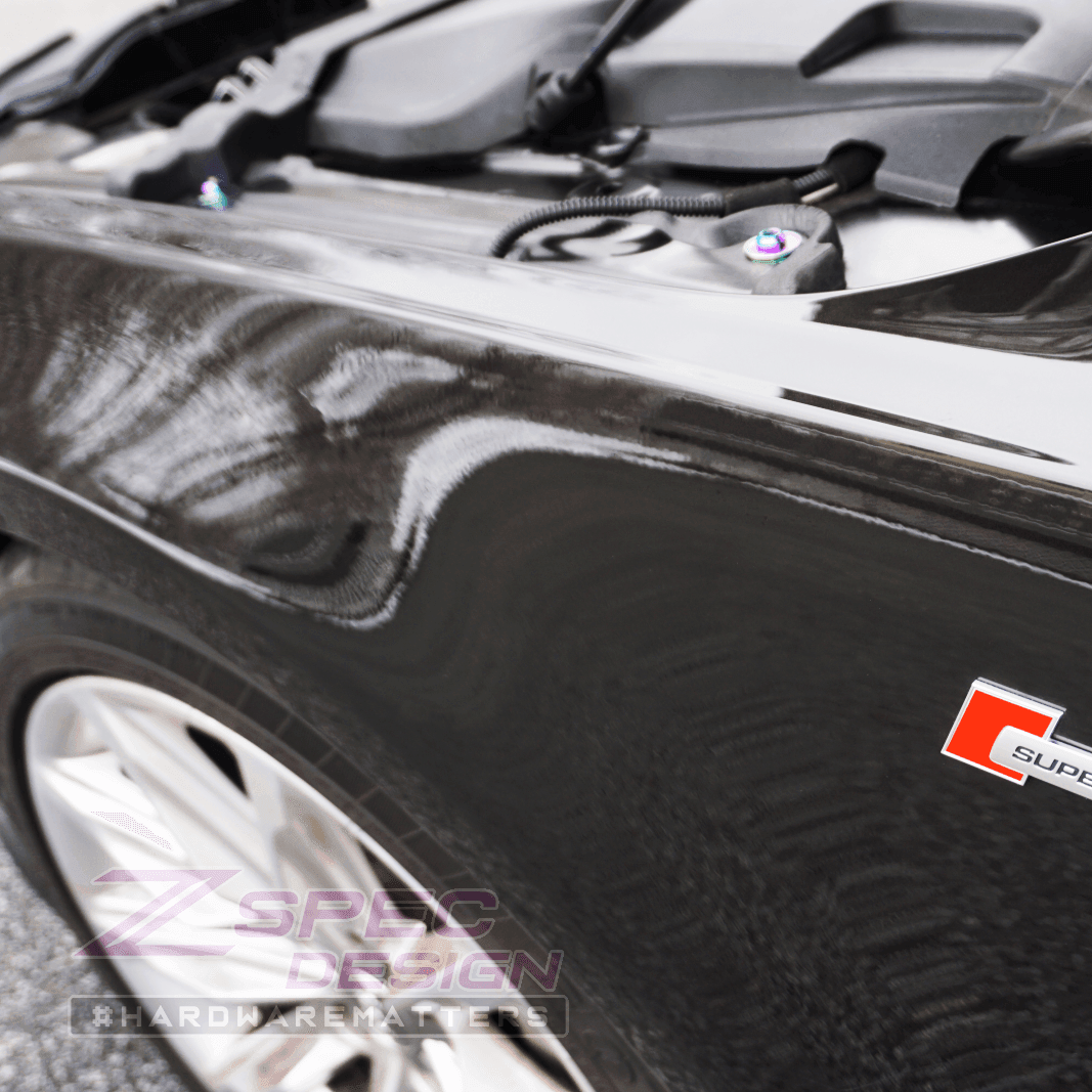 ZSPEC "Stage 2" Dress Up Bolts® Fastener Kit for '12-18 Audi A7 4G8 3.0L, Titanium - ZSPEC Design LLC - Hardware Fasteners - 4g8, a7, a7 4g8, audi, Fastener Kit, stage 2 - zspecdesign.com