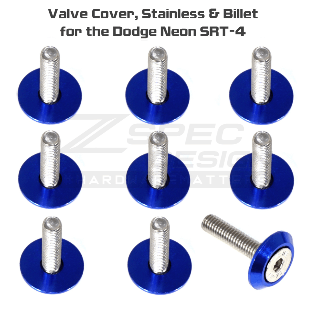 ZSPEC Valve Cover Fasteners for '03-05 Dodge Neon SRT-4, Stainless & Billet - ZSPEC Design LLC - Hardware Fasteners - dodge, Fastener Kit, neon, srt-4 - zspecdesign.com