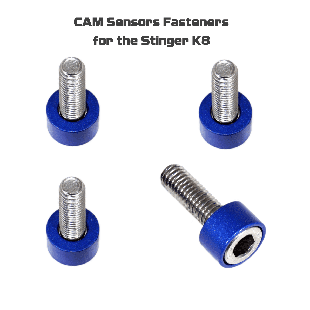 ZSPEC CAM Sensors Fastener Kit for '18+ Stinger GT, Stainless & Billet - ZSPEC Design LLC - Hardware Fasteners - Fastener Kit, kia, stinger - zspecdesign.com