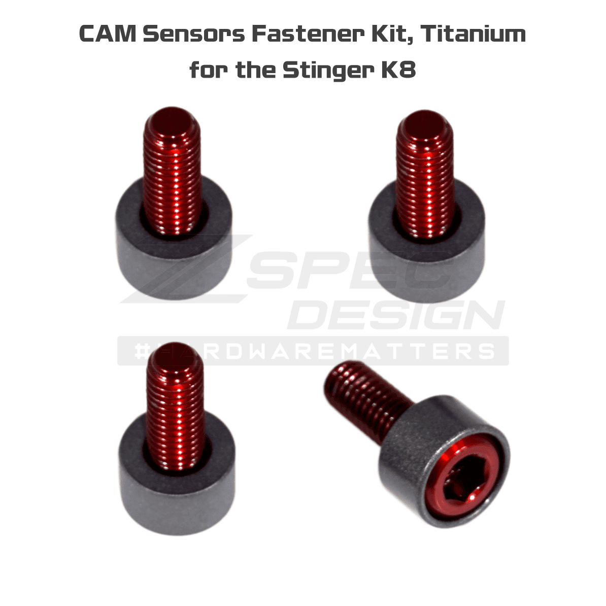 ZSPEC CAM Fasteners Kit for '18+ Stinger GT, Titanium & Billet - ZSPEC Design LLC - Hardware Fasteners - Fastener Kit, gt, stinger, titanium - zspecdesign.com