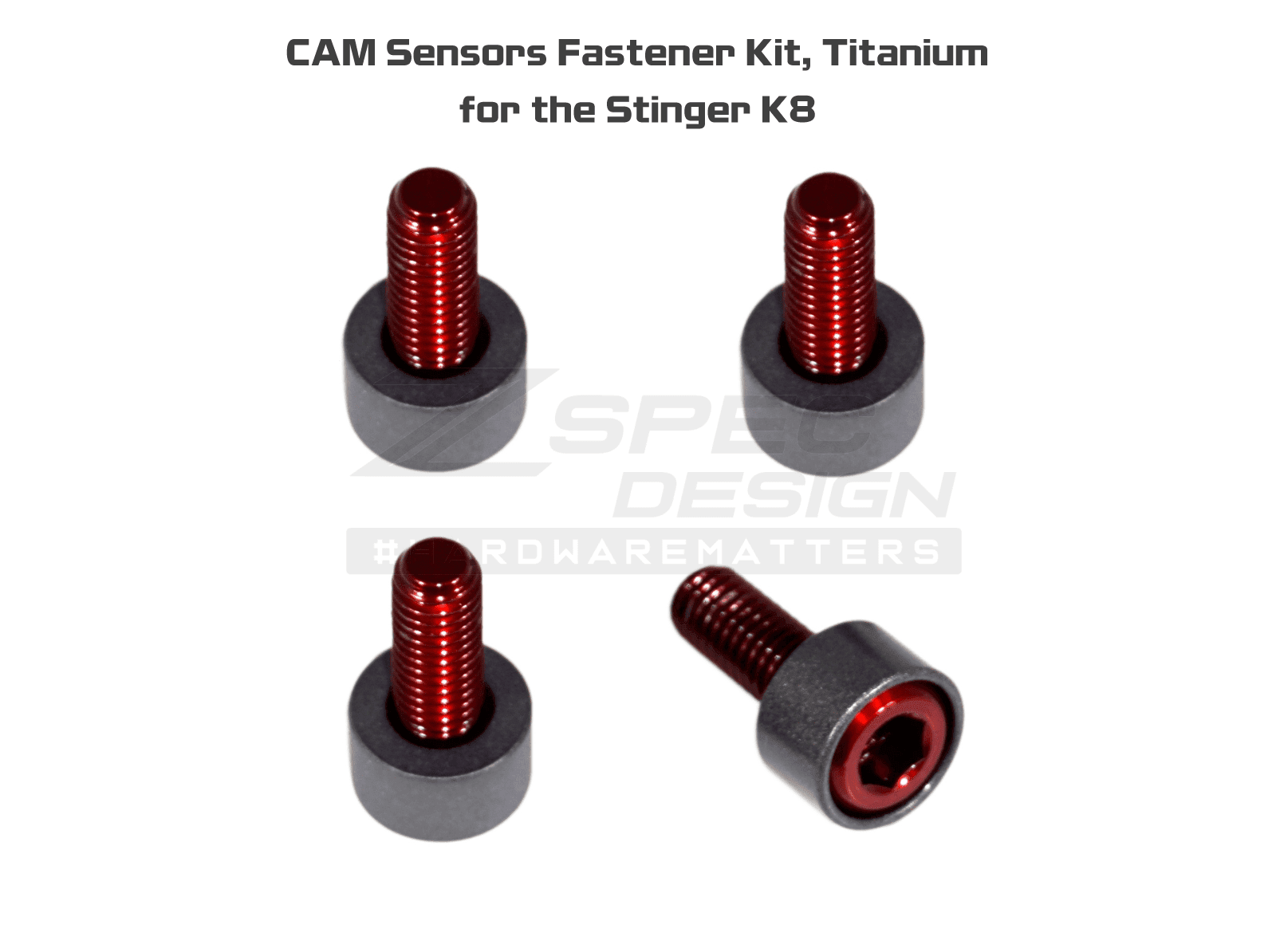 ZSPEC CAM Fasteners Kit for '18+ Stinger GT, Titanium & Billet - ZSPEC Design LLC - Hardware Fasteners - Fastener Kit, gt, stinger, titanium - zspecdesign.com