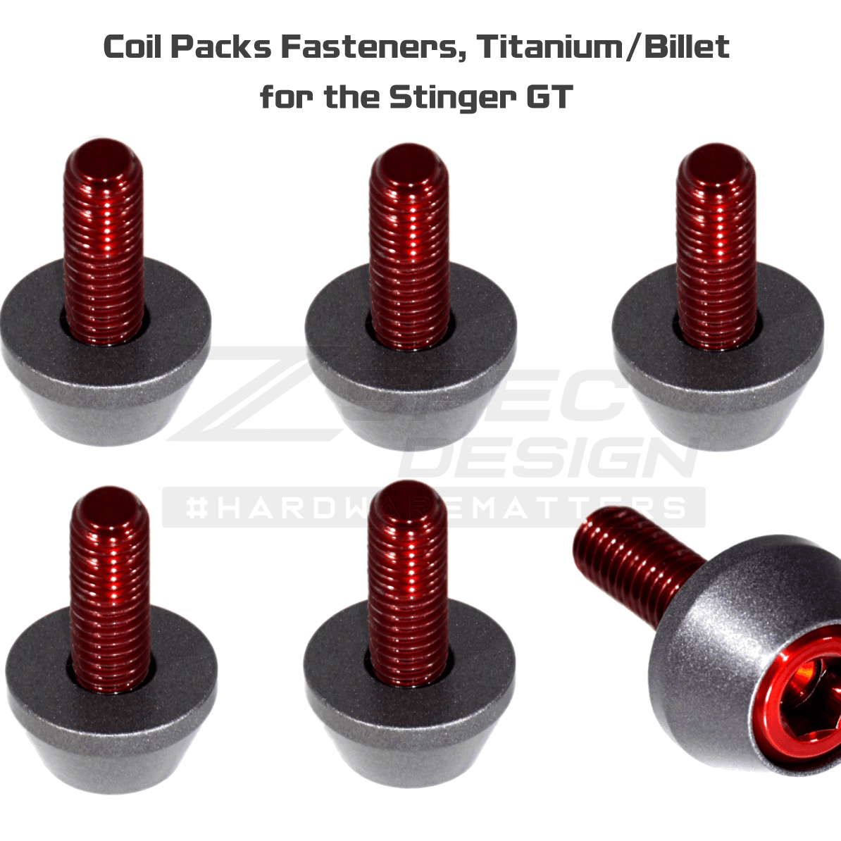 ZSPEC Coil Packs Fastener Kit for '18+ Stinger GT, Titanium & Billet - ZSPEC Design LLC - Hardware Fasteners - Fastener Kit, gt, stinger, titanium - zspecdesign.com