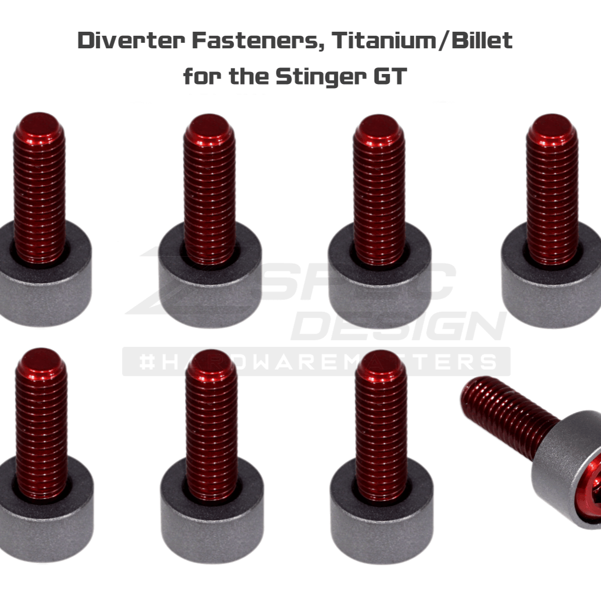ZSPEC Diverter Valves Fastener Kit for '18+ Stinger GT, Titanium & Billet - ZSPEC Design LLC - Hardware Fasteners - Fastener Kit, gt, stinger, titanium - zspecdesign.com