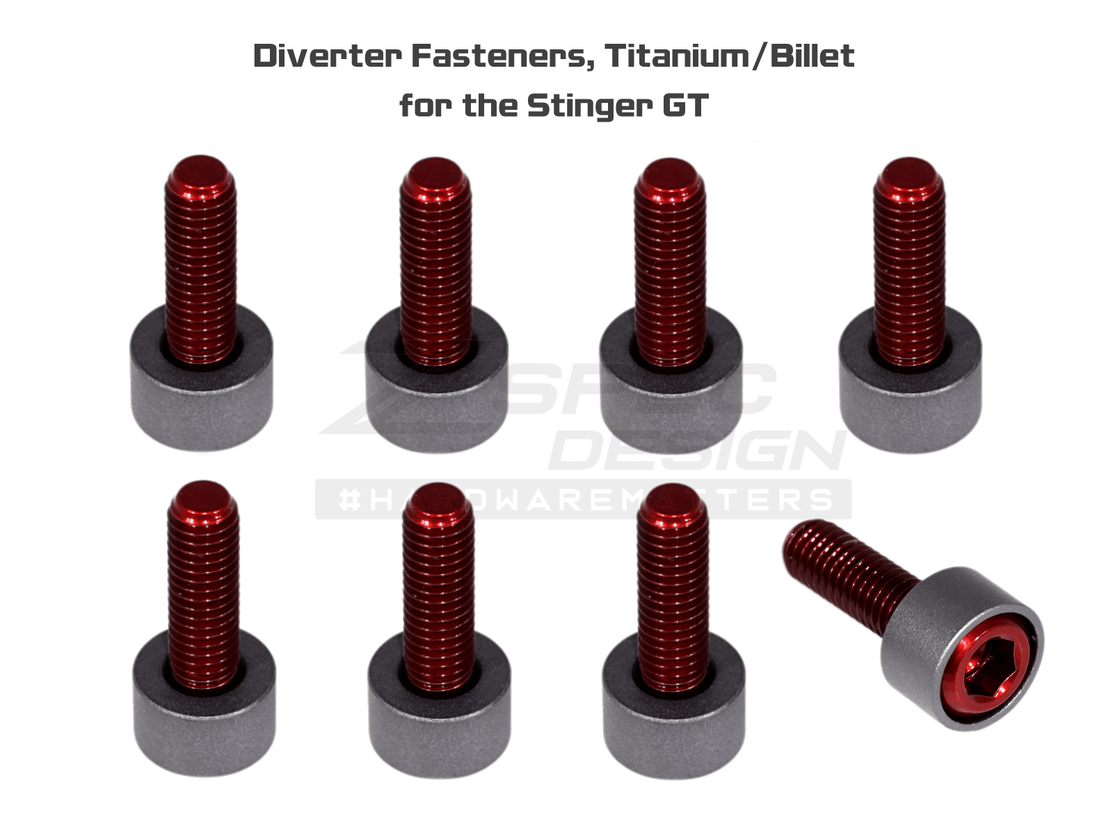 ZSPEC Diverter Valves Fastener Kit for '18+ Stinger GT, Titanium & Billet - ZSPEC Design LLC - Hardware Fasteners - Fastener Kit, gt, stinger, titanium - zspecdesign.com