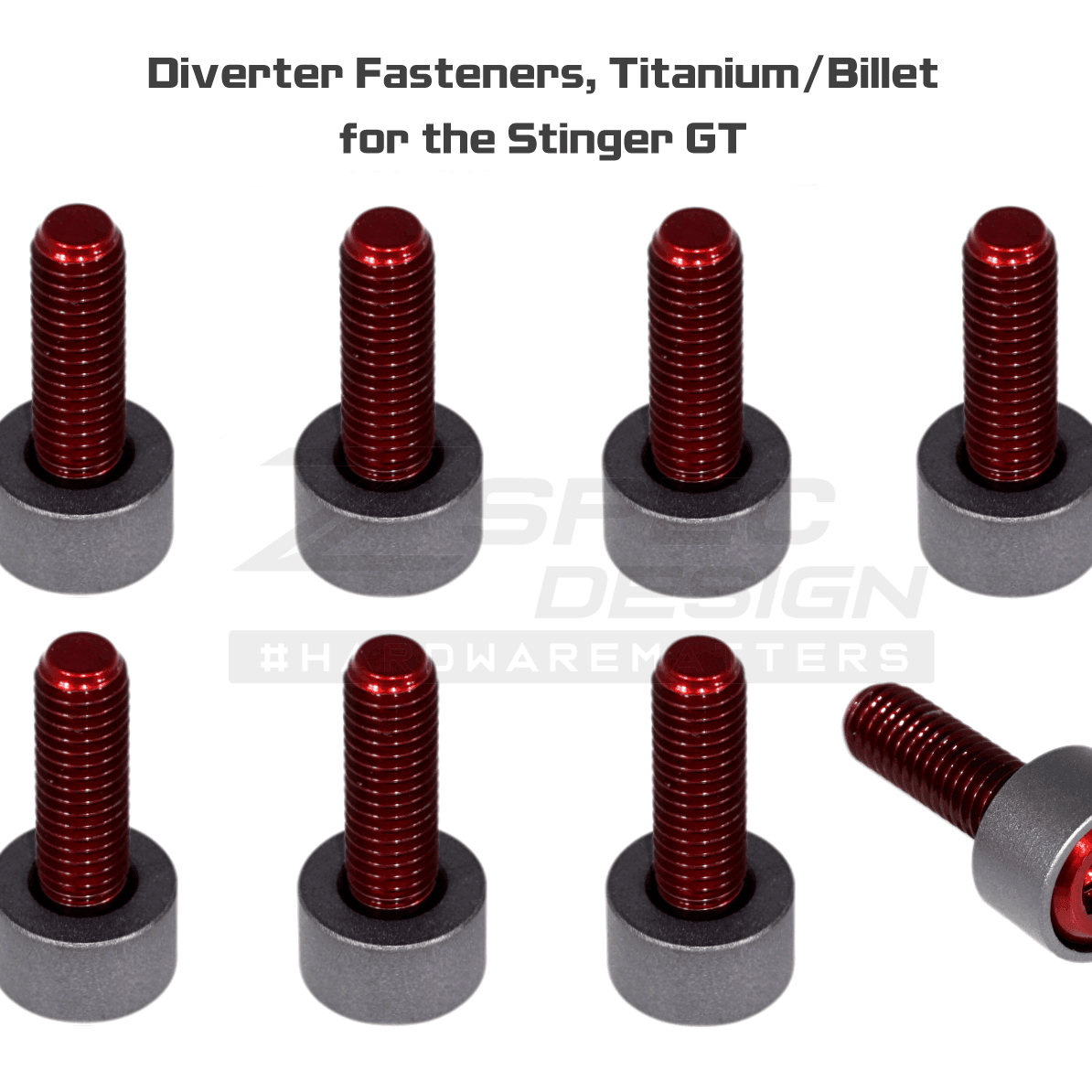 ZSPEC "Stage 3" Dress Up Bolts® Fastener Kit for '18+ Stinger GT, Titanium & Billet - ZSPEC Design LLC - Hardware Fasteners - Fastener Kit, gt, stage 3, stinger, titanium - zspecdesign.com