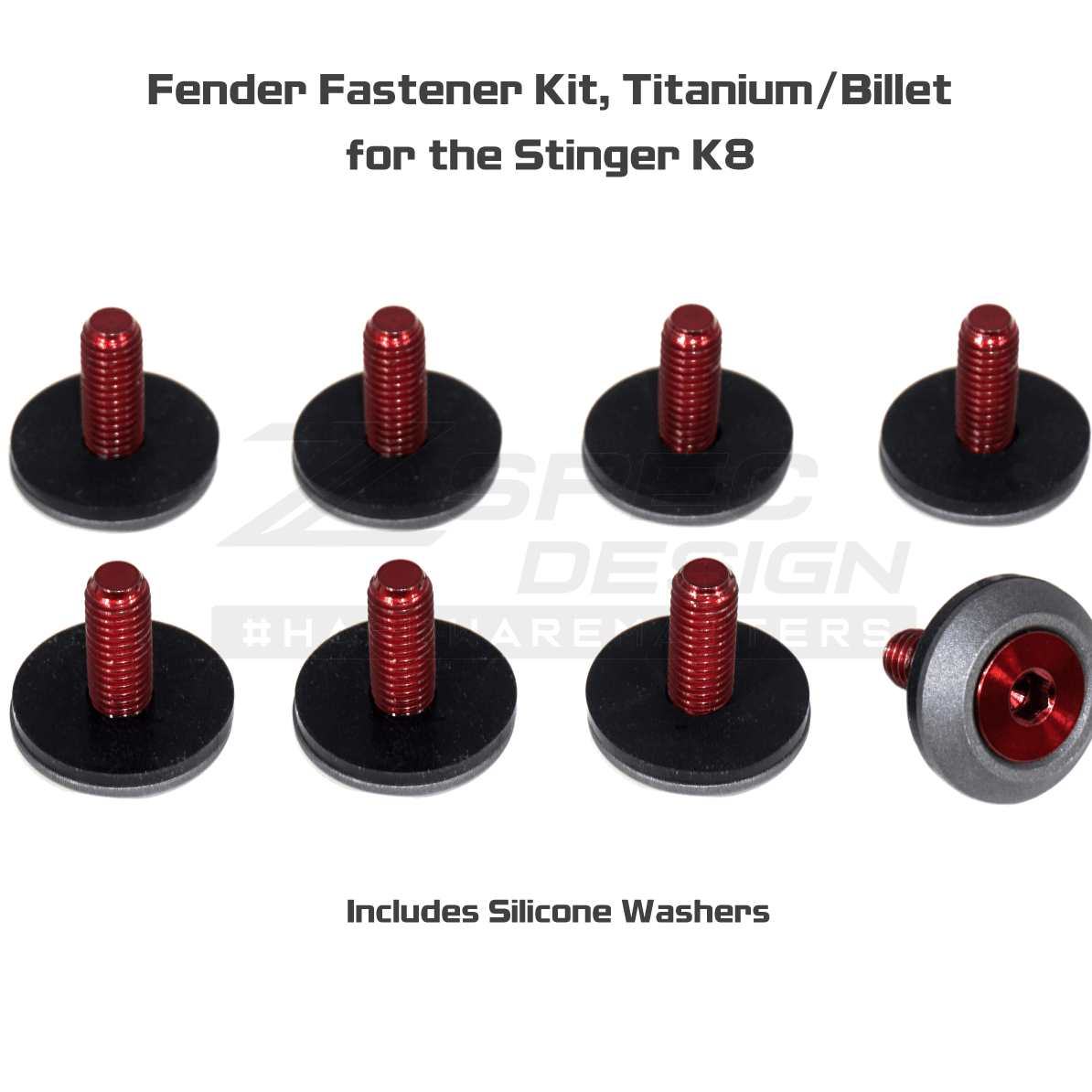 ZSPEC Fenders Fastener Kit for '18+ Stinger GT, Titanium & Billet Hardware - ZSPEC Design LLC - Hardware Fasteners - Fastener Kit, gt, stinger, titanium - zspecdesign.com