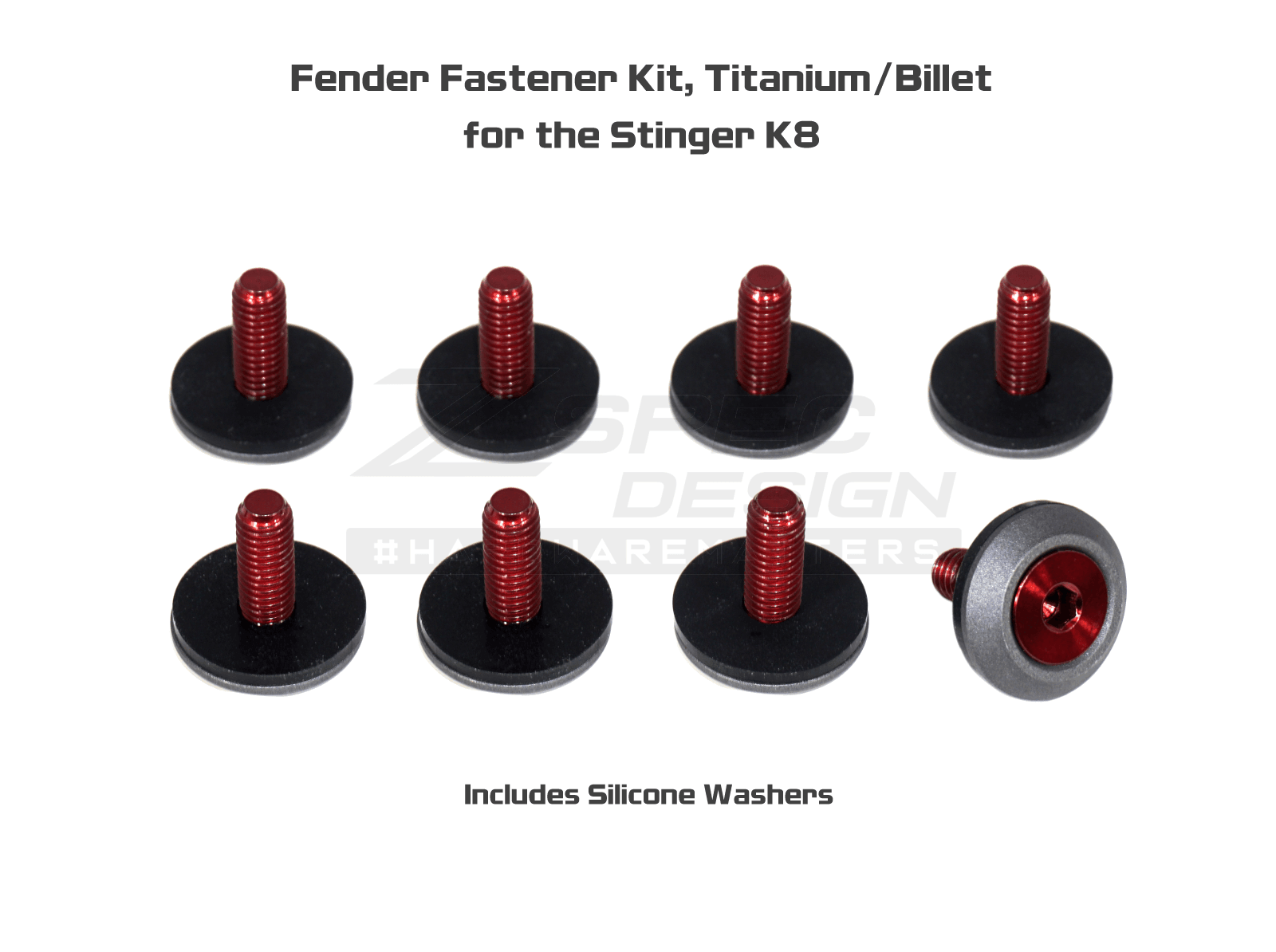 ZSPEC Fenders Fastener Kit for '18+ Stinger GT, Titanium & Billet Hardware - ZSPEC Design LLC - Hardware Fasteners - Fastener Kit, gt, stinger, titanium - zspecdesign.com