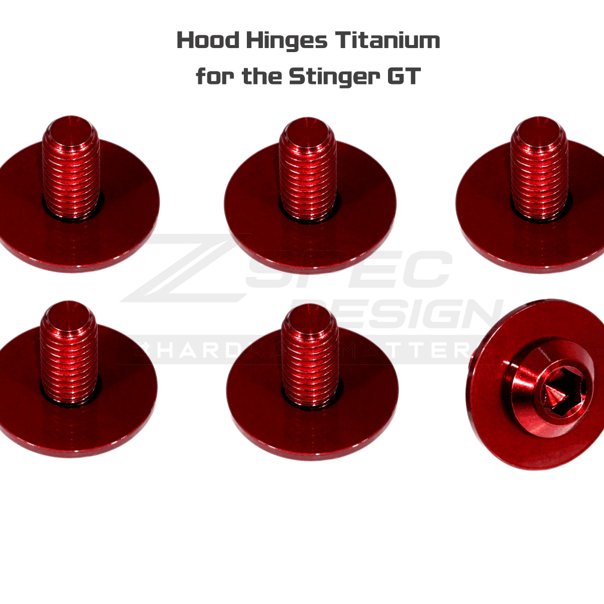 ZSPEC "Stage 3" Dress Up Bolts® Fastener Kit for '18+ Stinger GT, Titanium & Billet - ZSPEC Design LLC - Hardware Fasteners - Fastener Kit, gt, stage 3, stinger, titanium - zspecdesign.com