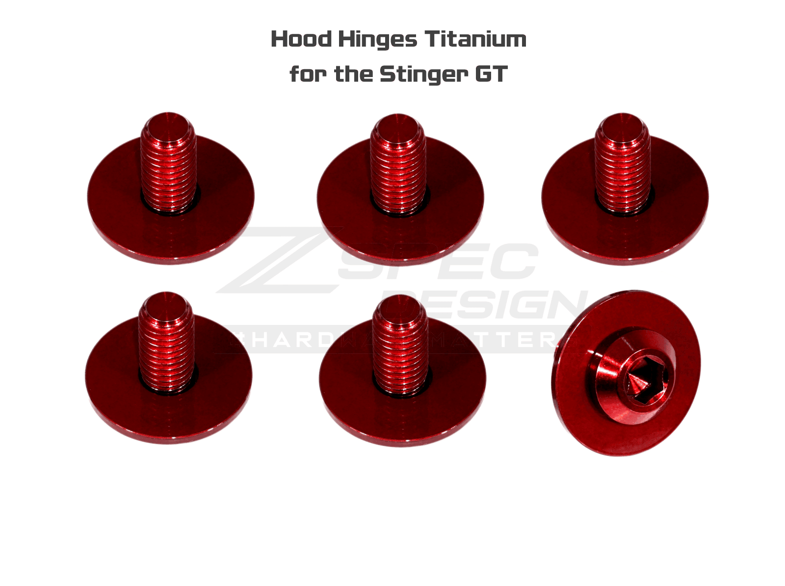 ZSPEC "Stage 3" Dress Up Bolts® Fastener Kit for '18+ Stinger GT, Titanium & Billet - ZSPEC Design LLC - Hardware Fasteners - Fastener Kit, gt, stage 3, stinger, titanium - zspecdesign.com
