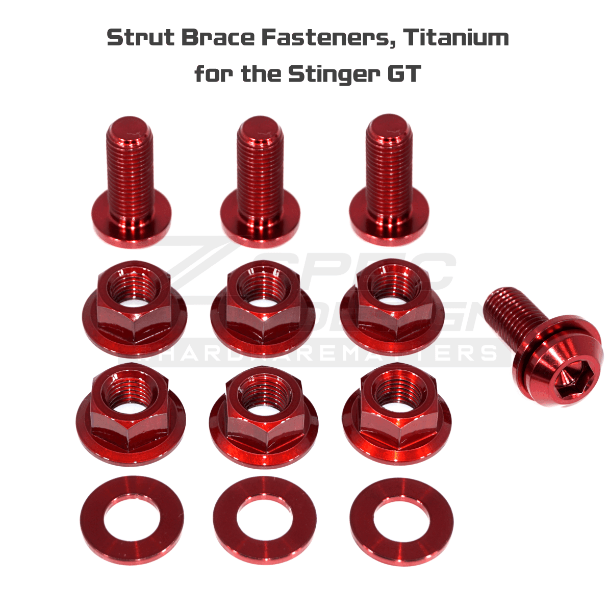 ZSPEC "Stage 3" Dress Up Bolts® Fastener Kit for '18+ Stinger GT, Titanium & Billet - ZSPEC Design LLC - Hardware Fasteners - Fastener Kit, gt, stage 3, stinger, titanium - zspecdesign.com