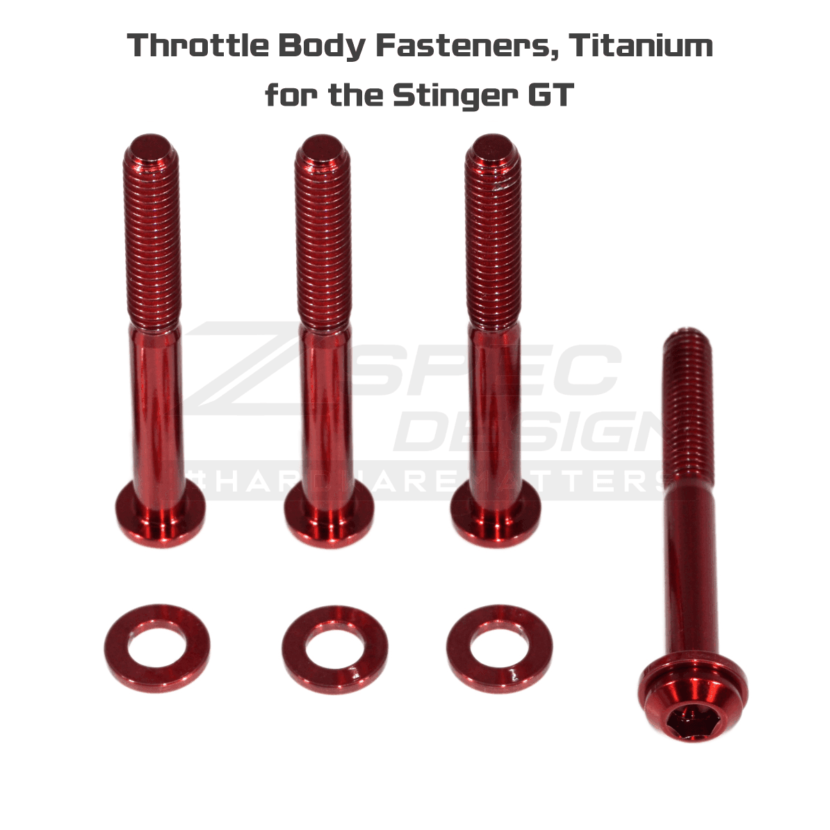 ZSPEC "Stage 3" Dress Up Bolts® Fastener Kit for '18+ Stinger GT, Titanium & Billet - ZSPEC Design LLC - Hardware Fasteners - Fastener Kit, gt, stage 3, stinger, titanium - zspecdesign.com