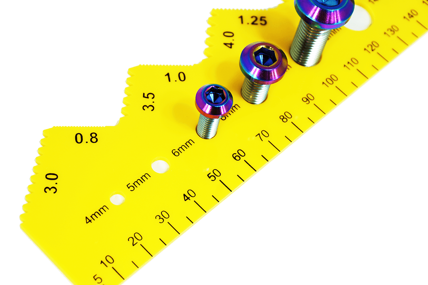 ZSPEC Metric Bolt / Fastener Thread Measuring Gauge, LShape ZSPEC