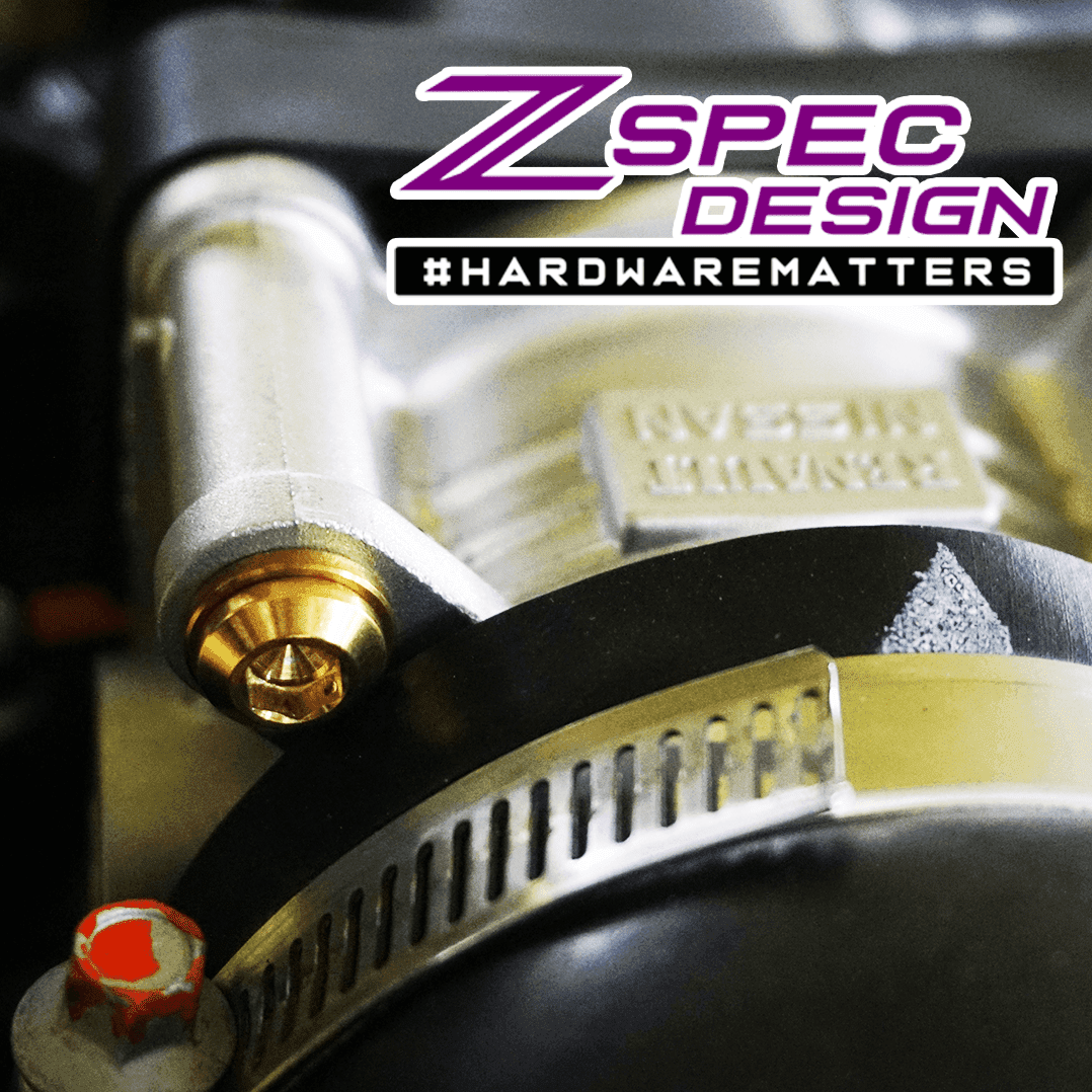 ZSPEC "Stage 2" Dress Up Bolts® Hardware Kit for Nissan Z RZ34, Titanium & Billet - ZSPEC Design LLC - Hardware Fasteners - 400z, Fastener Kit, nissan, nissan z, RZ34, stage 2, titanium - zspecdesign.com