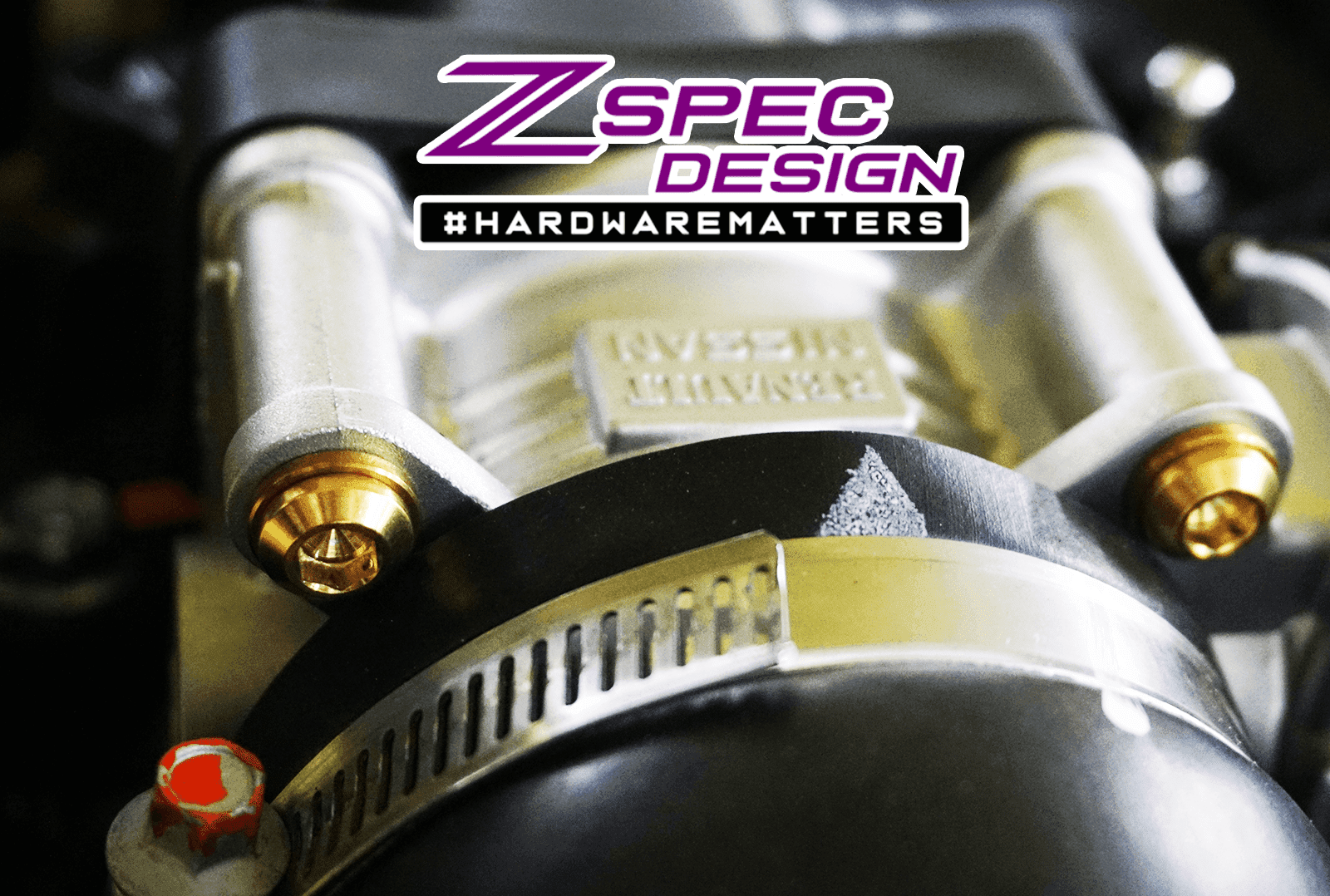 "Stage 2" Titanium-Hybrid Dress-Up Bolts(TM) Kit for Nissan Z RZ34 by ZSPEC - ZSPEC Design LLC - Hardware Fasteners - 400z, Fastener Kit, nissan, nissan z, RZ34, titanium - 