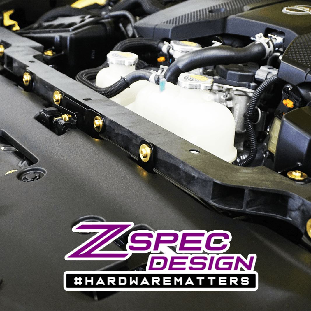 "Stage 1" All-Titanium Dress-Up Bolts(TM) Kit for Nissan Z RZ34 by ZSPEC - ZSPEC Design LLC - Hardware Fasteners - 400z, Fastener Kit, nissan, nissan z, RZ34, titanium - 