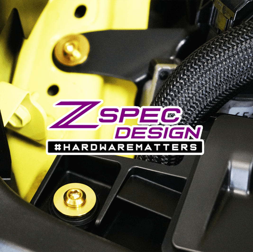ZSPEC "Stage 2" Dress Up Bolts® Hardware Kit for Nissan Z RZ34, Titanium - ZSPEC Design LLC - Hardware Fasteners - 400z, Fastener Kit, nissan, nissanz, RZ34, stage 2, titanium - zspecdesign.com