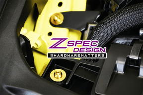 "Stage 1" All-Titanium Dress-Up Bolts(TM) Kit for Nissan Z RZ34 by ZSPEC - ZSPEC Design LLC - Hardware Fasteners - 400z, Fastener Kit, nissan, nissan z, RZ34, titanium - 