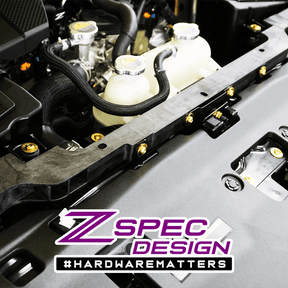 "Stage 1" All-Titanium Dress-Up Bolts(TM) Kit for Nissan Z RZ34 by ZSPEC - ZSPEC Design LLC - Hardware Fasteners - 400z, Fastener Kit, nissan, nissan z, RZ34, titanium - 