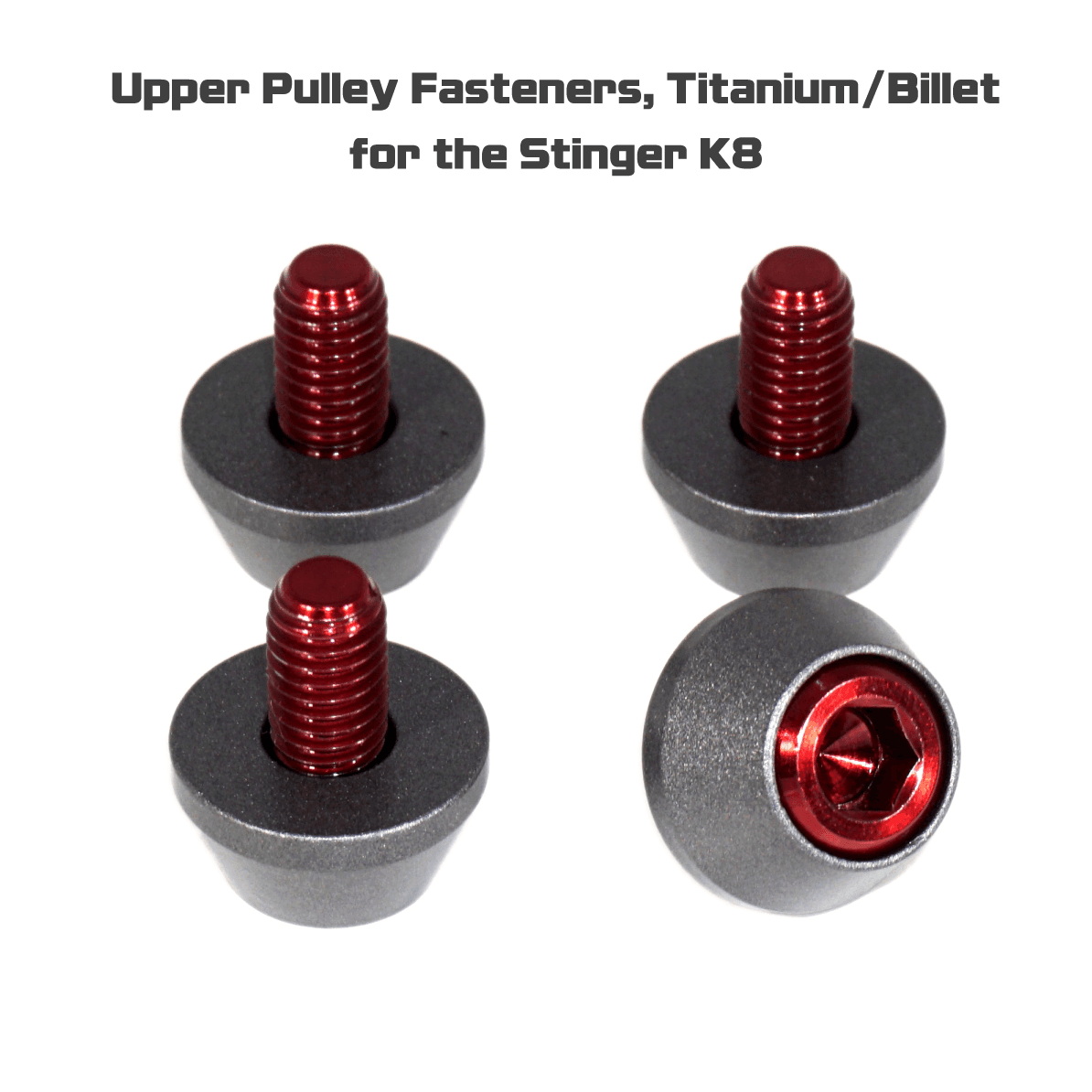 ZSPEC Upper-Pulley Fastener Kit for '18+ Stinger GT, Titanium & Billet - ZSPEC Design LLC - Hardware Fasteners - Fastener Kit, gt, stinger, titanium - zspecdesign.com