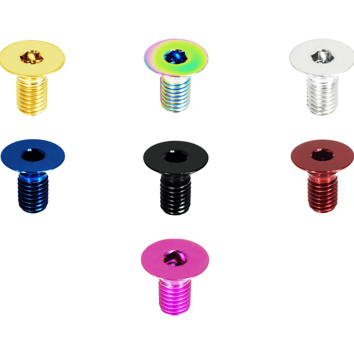 ZSPEC Dress Up Bolts® Fastener Kit for Aerocatch Hood Latches, Titanium - ZSPEC Design LLC - Hardware Fasteners - 12 fasteners, aerocatch, Fastener Kit, hood, titanium - zspecdesign.com