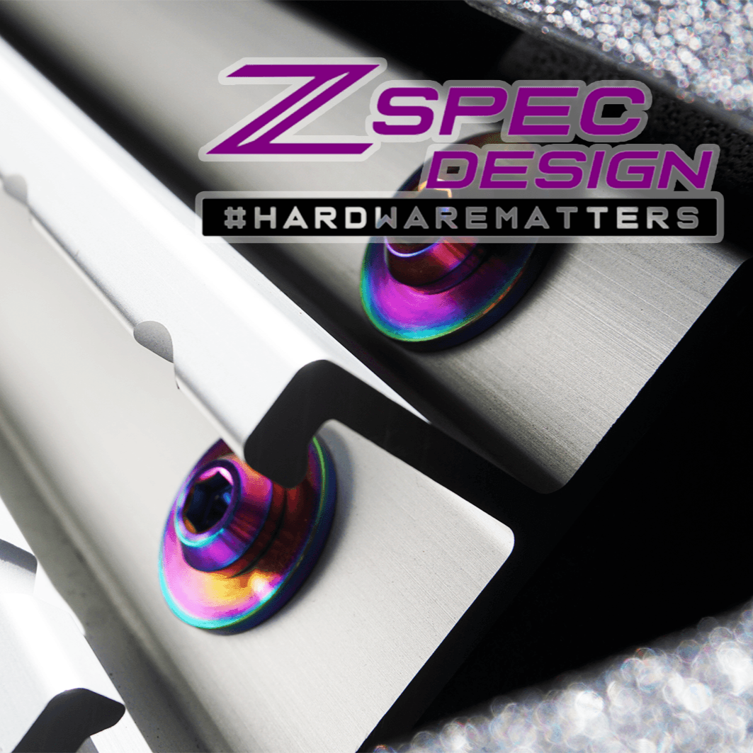 ZSPEC Utili-Track Sides & Rear Fastener Kit for '05+ Nissan Frontier D40/D41, Titanium - ZSPEC Design LLC - Hardware Fasteners - 2022, d40, d41, Fastener Kit, frontier, nissan, pro-4x, Washer Color - zspecdesign.com