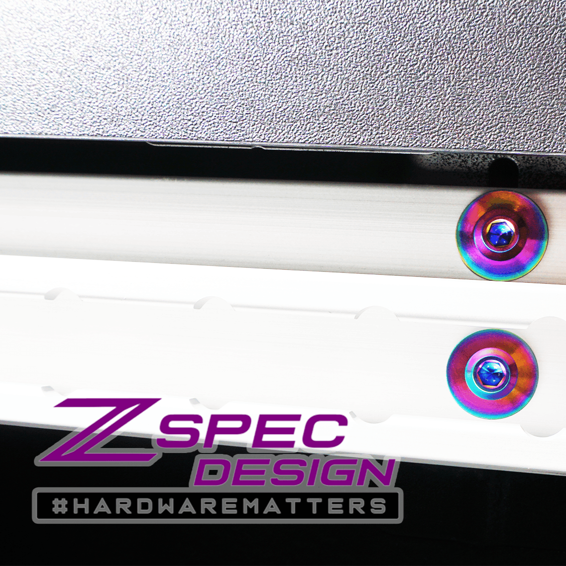 ZSPEC Utili-Track Sides & Rear Fastener Kit for '05+ Nissan Frontier D40/D41, Titanium - ZSPEC Design LLC - Hardware Fasteners - 2022, d40, d41, Fastener Kit, frontier, nissan, pro-4x, Washer Color - zspecdesign.com