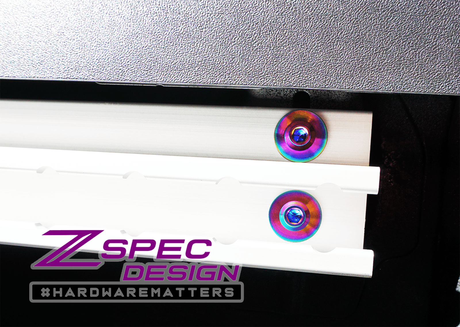 ZSPEC Utili-Track Sides & Rear Fastener Kit for '05+ Nissan Frontier D40/D41, Titanium - ZSPEC Design LLC - Hardware Fasteners - 2022, d40, d41, Fastener Kit, frontier, nissan, pro-4x, Washer Color - zspecdesign.com