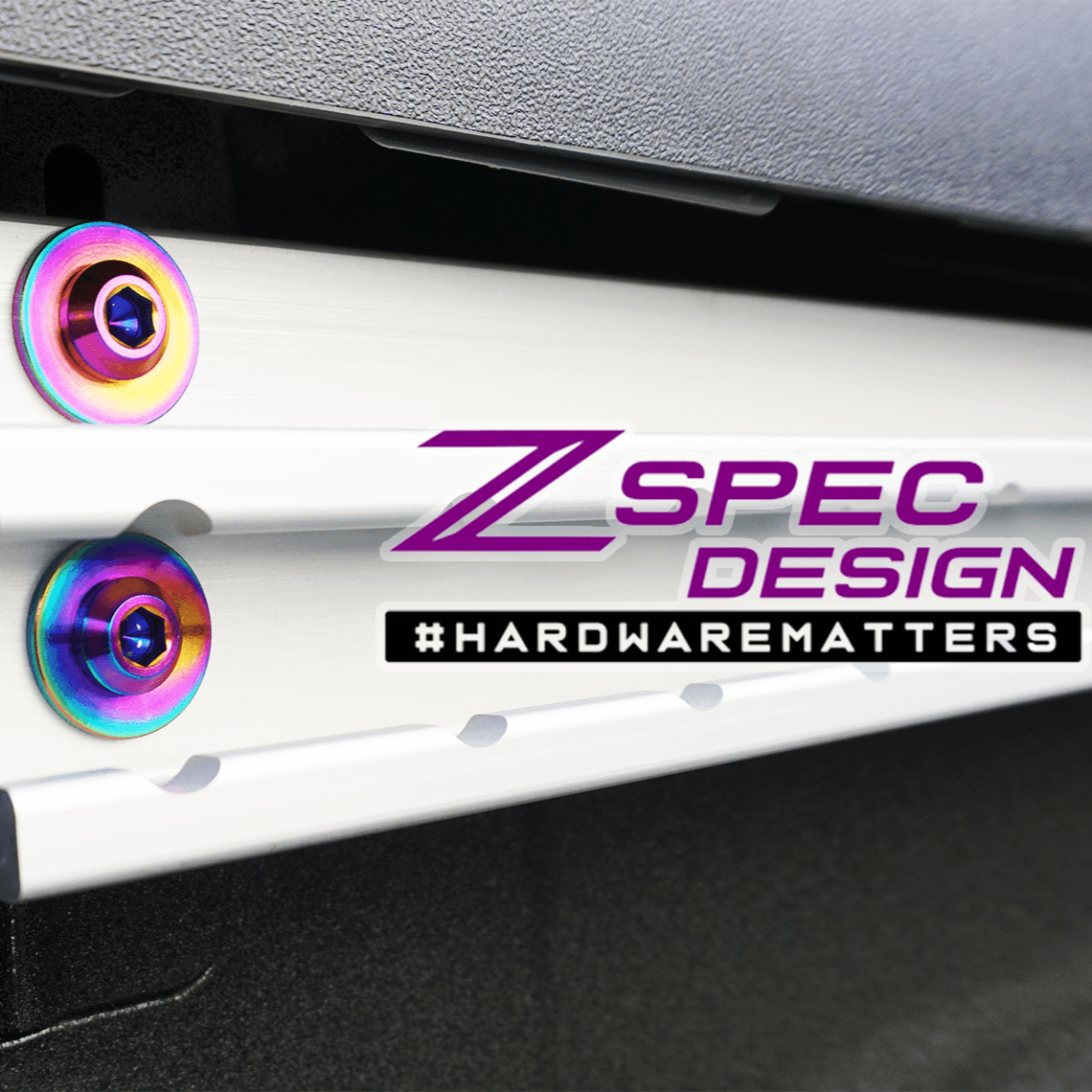 ZSPEC Utili-Track Sides & Rear Fastener Kit for '05+ Nissan Frontier D40/D41, Titanium - ZSPEC Design LLC - Hardware Fasteners - 2022, d40, d41, Fastener Kit, frontier, nissan, pro-4x, Washer Color - zspecdesign.com