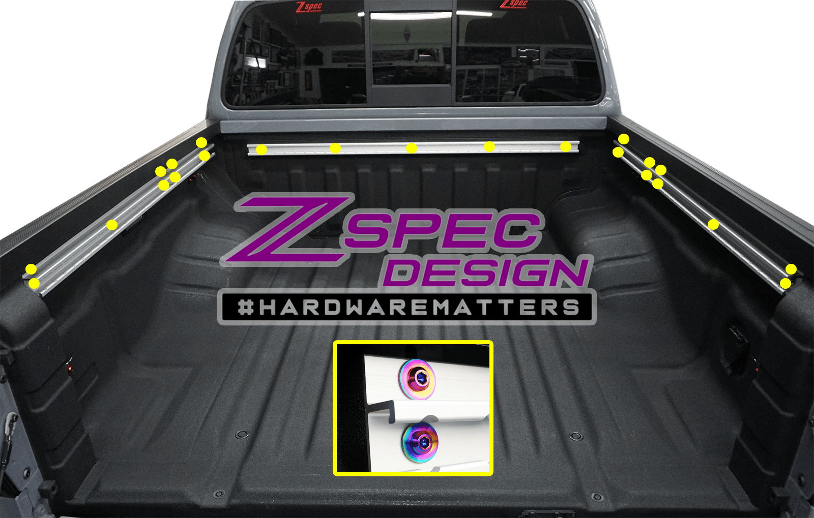 ZSPEC Utili-Track Fastener & Washer for '05+ Nissan Frontier D40/D41, Sold Per Each - ZSPEC Design LLC - Hardware Fasteners - 2022, d40, d41, Fastener Kit, frontier, nissan, pro-4x, Washer Color - zspecdesign.com