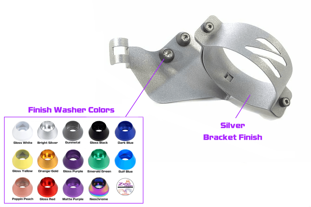 ZSPEC LHD Fuel Filter Bracket for Nissan Z32 300zx '90-96, Silver - ZSPEC Design LLC - Hardware Fasteners - 300zx, Fastener Kit, fuel, nissan, SU304, z32 - zspecdesign.com