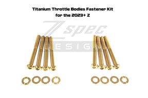 ZSPEC Throttle Bodies Fastener Kit, Titanium, for '23+ Nissan Z RZ34 Dress Up Bolts Fasteners Washers Red Blue Purple Gold Burned Black Not 400z 2023 VR30DDTT Twin Turbo Manual Shift Sports Car
