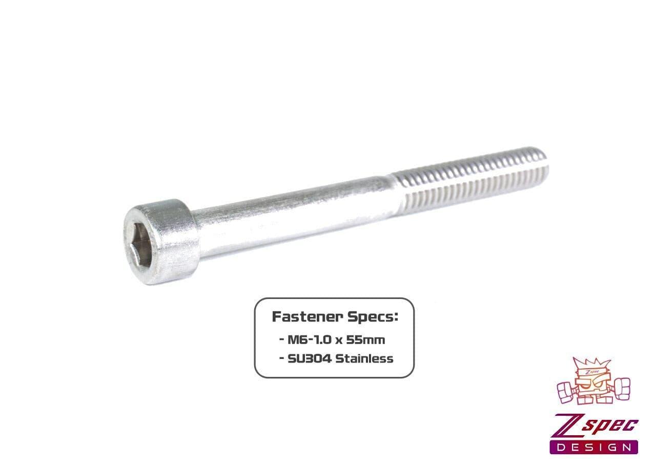 ZSPEC M6-1.0x55mm Socket-Cap SHSC Fasteners, Stainless, 10-Pack - ZSPEC Design LLC - Hardware Fasteners - 10-pack, m6, shsc, stainless - zspecdesign.com