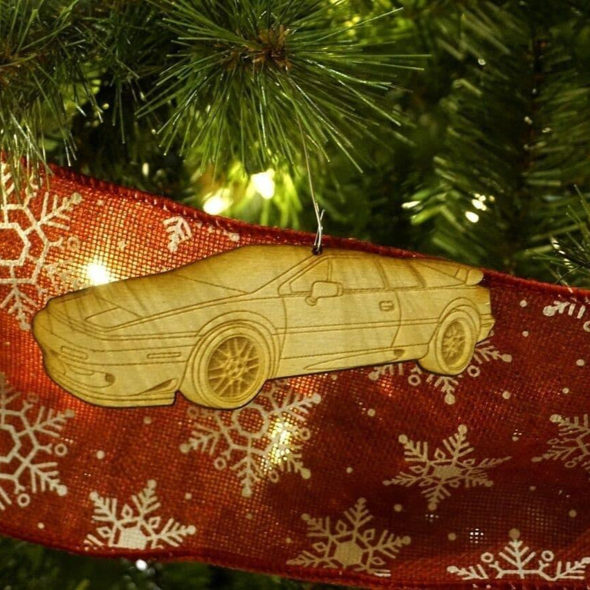 ZSPEC Laser-Engraved Birch Ornament, Style: Lotus Esprit, ~5-inch Wide - ZSPEC Design LLC - Holiday Ornaments - esprit, holiday, lifestyle, lotus, ornament - zspecdesign.com